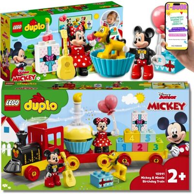 Lego DUPLO PREZENT DLA DZIECKA 10941 – Urodzinowy Pociąg Miki i Minnie - Bajkowa Zabawa + EBOOK Lego DUPLO PREZENT DLA DZIECKA 10941 – Urodzinowy Pociąg Miki i Minnie - Bajkowa Zabawa + EBOOK
