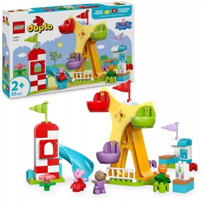 Duplo - Świnka Peppa Park Rozrywki Wesołe miasteczko ZESTAW LEGO PREZENT DLA CHŁOPCA DZIECI Duplo - Świnka Peppa Park Rozrywki Wesołe miasteczko ZESTAW LEGO PREZENT DLA CHŁOPCA DZIECI