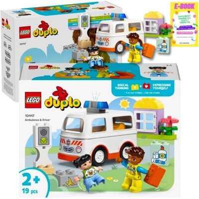 Lego DUPLO TOWN Karetka z Kierowcą 10447 KLOCKI PREZENT + EBOOK Lego DUPLO TOWN Karetka z Kierowcą 10447 KLOCKI PREZENT + EBOOK