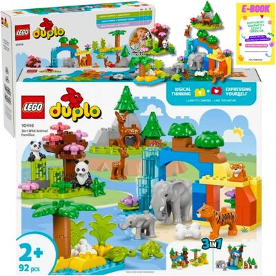 Lego DUPLO TOWN RODZINY DZIKICH ZWIERZĄT 3 w 1 KLOCKI PREZENT 10446 + EBOOK Lego DUPLO TOWN RODZINY DZIKICH ZWIERZĄT 3 w 1 KLOCKI PREZENT 10446 + EBOOK