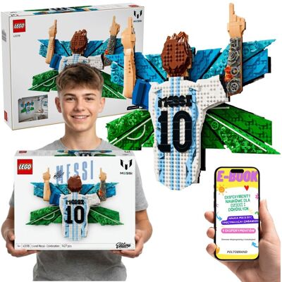 Lego Editions 43018 Lionel Messi Cieszynka Dekoracja 3D Prezent Dla Kibica + E-BOOK Lego Editions 43018 Lionel Messi Cieszynka Dekoracja 3D Prezent Dla Kibica + E-BOOK