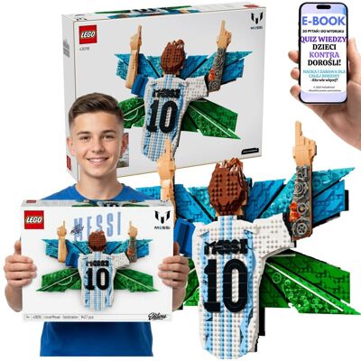 Lego EDITIONS 43018 Messi Numer 10 Kolekcjonerska Ozdoba Dla Fana Piłki + E-BOOK-2 Lego EDITIONS 43018 Messi Numer 10 Kolekcjonerska Ozdoba Dla Fana Piłki + E-BOOK-2