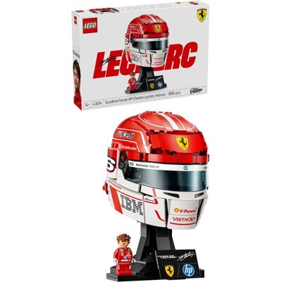 Lego Editions, klocki, Kask Charles Leclerc Scuderia Ferrari HP, 43014 Lego Editions, klocki, Kask Charles Leclerc Scuderia Ferrari HP, 43014