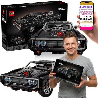 Lego Fast Furious Dodge Charger V8 Dla Dorosłych (42231) + E-BOOK-3 Lego Fast Furious Dodge Charger V8 Dla Dorosłych (42231) + E-BOOK-3