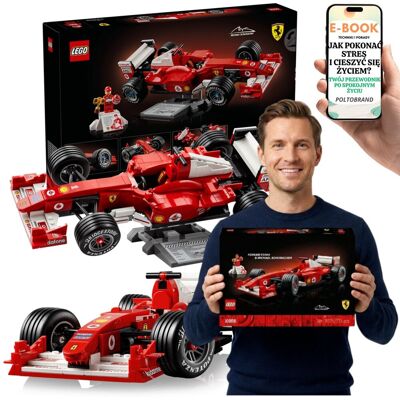 FERRARI F2004 11375 Michael Schumacher LEGO Icons F1 + E-BOOK-1 FERRARI F2004 11375 Michael Schumacher LEGO Icons F1 + E-BOOK-1