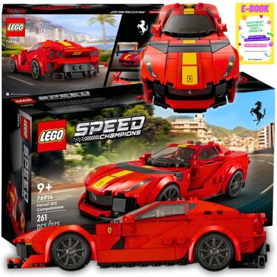 ferrari speed champions samochód autko lego ferrari 812 (76914) klocki + ebook ferrari speed champions samochód autko lego ferrari 812 (76914) klocki + ebook