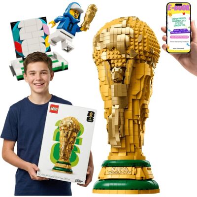 FIFA Puchar Świata 43020 Oficjalny World Cup Trophy LEGO Dla Kibica Piłki + E-BOOK FIFA Puchar Świata 43020 Oficjalny World Cup Trophy LEGO Dla Kibica Piłki + E-BOOK