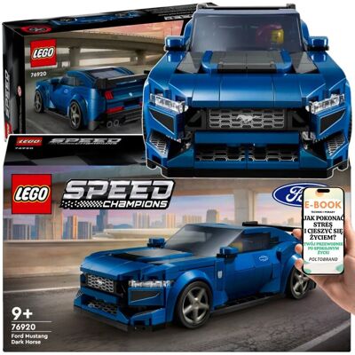 Lego FORD MUSTANG DARK HORSE – ZESTAW DLA FANÓW AUT 76920 • PREZENT DLA DZIECKA • 344 KLOCKI • KULTOWY SAMOCHÓD SPORTOWY + EBOOK-1 Lego FORD MUSTANG DARK HORSE – ZESTAW DLA FANÓW AUT 76920 • PREZENT DLA DZIECKA • 344 KLOCKI • KULTOWY SAMOCHÓD SPORTOWY + EBOOK-1