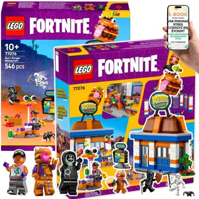 Lego Fortnite® Durrr Burgerownia –(77076) PREZENT URODZINOWY dla dziecka 10+ Zbuduj restaurację i zyskaj bonus do gry + EBOOK-1 Lego Fortnite® Durrr Burgerownia –(77076) PREZENT URODZINOWY dla dziecka 10+ Zbuduj restaurację i zyskaj bonus do gry + EBOOK-1