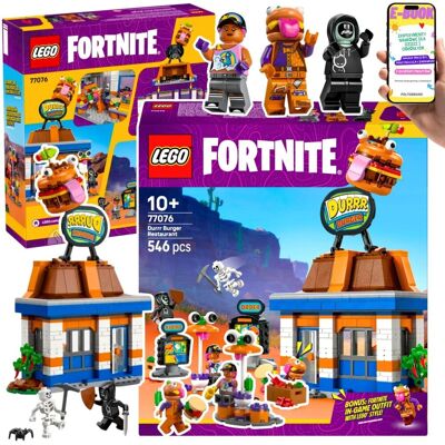 Fortnite® Restauracja Durrr Burgerownia 77076 Zbuduj własną burgerownię z gry + Minifigurki LEGO PREZENT DLA DZIECKA CHŁOPCA + EBOOK Fortnite® Restauracja Durrr Burgerownia 77076 Zbuduj własną burgerownię z gry + Minifigurki LEGO PREZENT DLA DZIECKA CHŁOPCA + EBOOK
