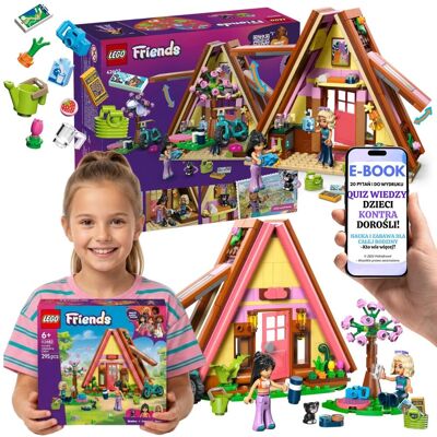 Lego Friends Domek Kempingowy z Kotkiem (42682) + E-BOOK-2 Lego Friends Domek Kempingowy z Kotkiem (42682) + E-BOOK-2