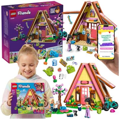 Lego Friends Domek na Luksusowym Kempingu (42682) + E-BOOK Lego Friends Domek na Luksusowym Kempingu (42682) + E-BOOK