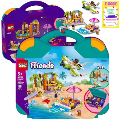 Lego FRIENDS Kreatywna Walizka Plażowa 42672 KLOCKI PREZENT + EBOOK Lego FRIENDS Kreatywna Walizka Plażowa 42672 KLOCKI PREZENT + EBOOK