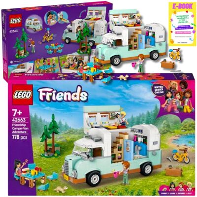Lego FRIENDS Przygoda w kamperze przyjaciół 42663 KLOCKI PREZENT + EBOOK Lego FRIENDS Przygoda w kamperze przyjaciół 42663 KLOCKI PREZENT + EBOOK