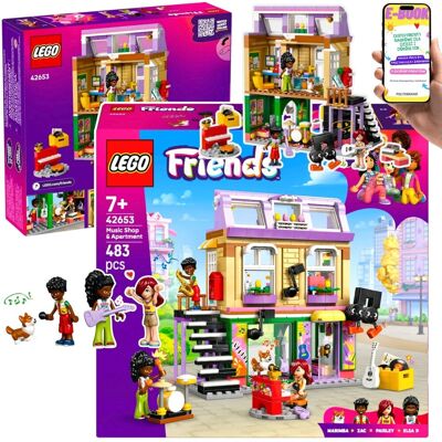 Friends Sklep muzyczny i mieszkanie dla dzieci (42653) LEGO PREZENT DLA DZIECKA, które kocha MUZYKĘ i ZABAWĘ Sklep muzyczny, mieszkanie i pi.. Friends Sklep muzyczny i mieszkanie dla dzieci (42653) LEGO PREZENT DLA DZIECKA, które kocha MUZYKĘ i ZABAWĘ Sklep muzyczny, mieszkanie i pi..