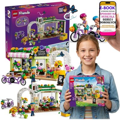 Lego Friends Sklep z Kwiatami Dziewczynka (42693) + E-BOOK-3 Lego Friends Sklep z Kwiatami Dziewczynka (42693) + E-BOOK-3