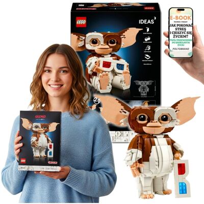 Lego Gremliny Rozrabiają Kultowy Gizmo – Model dla Dorosłych (21361) PREZENT DLA KOBIETY NIEJ + EBOOK-1 Lego Gremliny Rozrabiają Kultowy Gizmo – Model dla Dorosłych (21361) PREZENT DLA KOBIETY NIEJ + EBOOK-1
