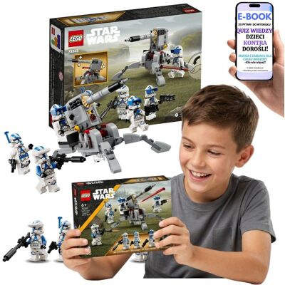 Lego GWIEZDNE WOJNY 75345 Clone Troopers 501 Legion Battle Pack Dla Chłopca + E-BOOK-2 Lego GWIEZDNE WOJNY 75345 Clone Troopers 501 Legion Battle Pack Dla Chłopca + E-BOOK-2