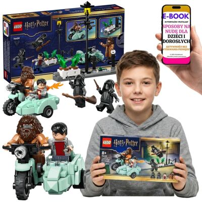 Lego Harry Potter 76459 Scena z Insygniów Śmierci Motocykl Hagrida Zestaw Kolekcjonerski + E-BOOK-3 Lego Harry Potter 76459 Scena z Insygniów Śmierci Motocykl Hagrida Zestaw Kolekcjonerski + E-BOOK-3