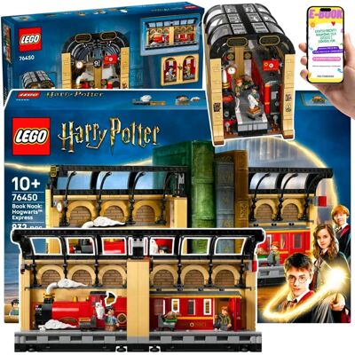 Lego Harry Potter Book Nook -76450– Magiczny Peron 9¾, Ekspres do Hogwartu, Minifigurki i Zwierzątka Kolekcjonerska Ozdoba na Półkę + EBOOK Lego Harry Potter Book Nook -76450– Magiczny Peron 9¾, Ekspres do Hogwartu, Minifigurki i Zwierzątka Kolekcjonerska Ozdoba na Półkę + EBOOK