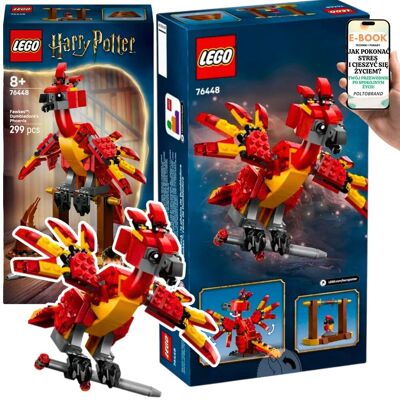 Lego HARRY POTTER Fawkes –(76448) feniks Dumbledore’a Kultowa figurka z ruchomymi skrzydłami i dodatkami – magiczny PREZENT URODZINOWY dla fana Ha.. Lego HARRY POTTER Fawkes –(76448) feniks Dumbledore’a Kultowa figurka z ruchomymi skrzydłami i dodatkami – magiczny PREZENT URODZINOWY dla fana Ha..