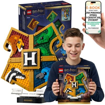 Lego HARRY POTTER Herb Hogwartu 76462 Kolekcjonerski + E-BOOK-1 Lego HARRY POTTER Herb Hogwartu 76462 Kolekcjonerski + E-BOOK-1