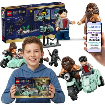 Lego Harry Potter Ucieczka z Privet Drive 76459 Hagrid Harry Motocykl Prezent Dla Dziecka + E-BOOK-2 Lego Harry Potter Ucieczka z Privet Drive 76459 Hagrid Harry Motocykl Prezent Dla Dziecka + E-BOOK-2