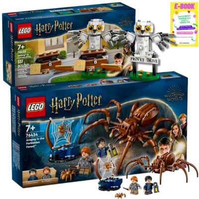 Lego HARRY POTTER ZESTAW - HEDWIGA (76425) + ARAGOG W ZAKAZANYM LESIE (76434) + EBOOK Lego HARRY POTTER ZESTAW - HEDWIGA (76425) + ARAGOG W ZAKAZANYM LESIE (76434) + EBOOK