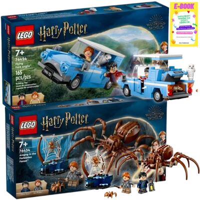 Lego HARRY POTTER ZESTAW - Latający Ford Anglia (76424) + Aragog w zakazanym lesie™ (76434) + EBOOK Lego HARRY POTTER ZESTAW - Latający Ford Anglia (76424) + Aragog w zakazanym lesie™ (76434) + EBOOK