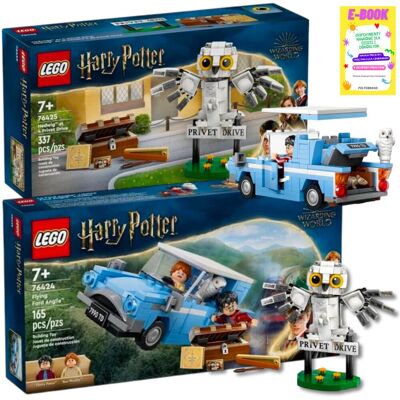 Lego HARRY POTTER ZESTAW - Latający Ford Anglia (76424) + Hedwiga z wizytą na ul. privet drive 4 + EBOOK Lego HARRY POTTER ZESTAW - Latający Ford Anglia (76424) + Hedwiga z wizytą na ul. privet drive 4 + EBOOK