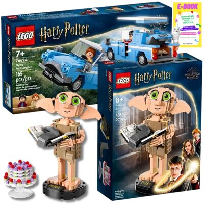 Lego HARRY POTTER ZESTAW - LATAJĄCY FORD ANGLIA (76424) + ZGREDEK SKRZAT DOMOWY (76421) + EBOOK Lego HARRY POTTER ZESTAW - LATAJĄCY FORD ANGLIA (76424) + ZGREDEK SKRZAT DOMOWY (76421) + EBOOK