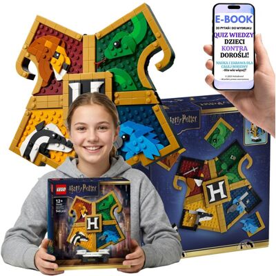 Lego Herb Hogwartu Hogwarts Gryffindor Slytherin (76462) + E-BOOK-2 Lego Herb Hogwartu Hogwarts Gryffindor Slytherin (76462) + E-BOOK-2
