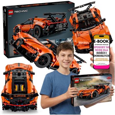 HIPERSAMOCHÓD BUGATTI Technic 42222 Auto Wyścigowe LEGO + E-BOOK-3 HIPERSAMOCHÓD BUGATTI Technic 42222 Auto Wyścigowe LEGO + E-BOOK-3