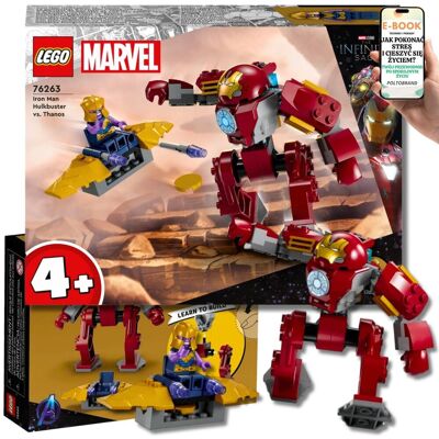 Lego HULKBUSTER MARVEL – 76263 Ruchomy MECH Iron Mana, Thanos + Samolot KLOCKI PREZENT + EBOOK-1 Lego HULKBUSTER MARVEL – 76263 Ruchomy MECH Iron Mana, Thanos + Samolot KLOCKI PREZENT + EBOOK-1