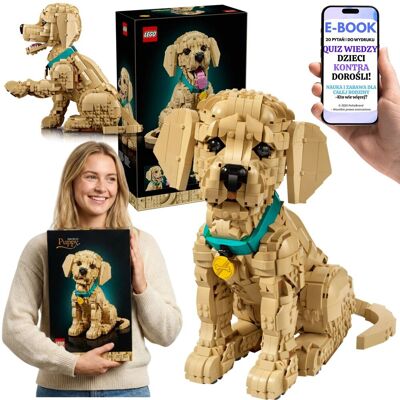 Lego Icons 11384 Szczeniak Golden Retriever Kolekcjonerski Model Psa Ozdoba Domu Biura Prezent + E-BOOK-2 Lego Icons 11384 Szczeniak Golden Retriever Kolekcjonerski Model Psa Ozdoba Domu Biura Prezent + E-BOOK-2