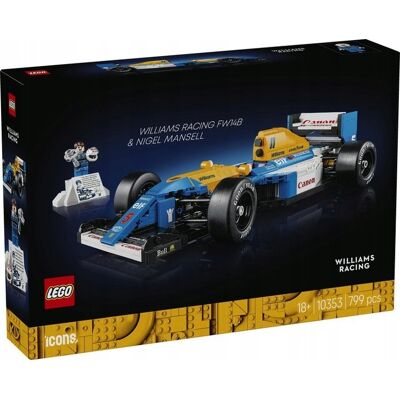 Icons - Duży bolid wyścigowy f1 Williams Racing FW14B i Nigel Mansell ZESTAW LEGO PREZENT Icons - Duży bolid wyścigowy f1 Williams Racing FW14B i Nigel Mansell ZESTAW LEGO PREZENT