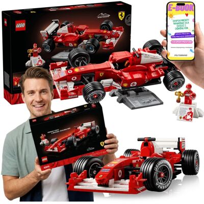 Lego ICONS Ferrari F2004 Michael Schumacher 11375 Bolid F1 Ferrari + E-BOOK Lego ICONS Ferrari F2004 Michael Schumacher 11375 Bolid F1 Ferrari + E-BOOK