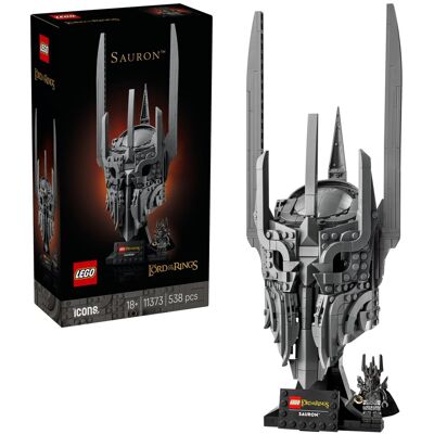 Lego Icons, Klocki, Władca Pierścieni: Hełm Saurona, 11373 Lego Icons, Klocki, Władca Pierścieni: Hełm Saurona, 11373