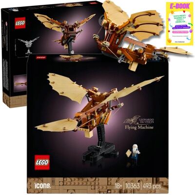 Lego ICONS Maszyna latająca Leonarda da Vinci 10363 KLOCKI PREZENT + EBOOK Lego ICONS Maszyna latająca Leonarda da Vinci 10363 KLOCKI PREZENT + EBOOK