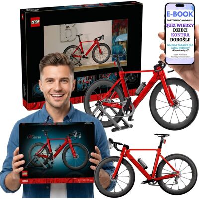 Lego Icons Rower Szosowy Model Ekspozycyjny Premium (11380) + E-BOOK-2 Lego Icons Rower Szosowy Model Ekspozycyjny Premium (11380) + E-BOOK-2