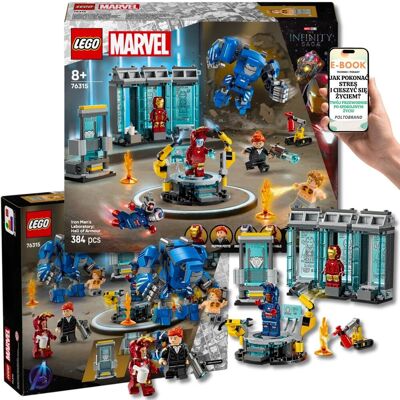 Lego IRON MAN PREZENT DLA DZIECKA 76315 – LABORATORIUM AVENGERS Zbroje Mech Skaner Zbrojownia 8+ Dla Fana Marvela + EBOOK-1 Lego IRON MAN PREZENT DLA DZIECKA 76315 – LABORATORIUM AVENGERS Zbroje Mech Skaner Zbrojownia 8+ Dla Fana Marvela + EBOOK-1