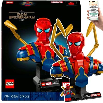 IRON SPIDER-MAN Ekskluzywne POPIERSIE z minifigurką Idealna dekoracja LEGO (76326) Lego Prezent Dla Niego Mężczyzny + EBOOK-1 IRON SPIDER-MAN Ekskluzywne POPIERSIE z minifigurką Idealna dekoracja LEGO (76326) Lego Prezent Dla Niego Mężczyzny + EBOOK-1