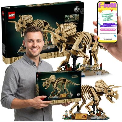 Lego Jurassic World Szkielet Triceratopsa Dinozaur (77985) + E-BOOK Lego Jurassic World Szkielet Triceratopsa Dinozaur (77985) + E-BOOK