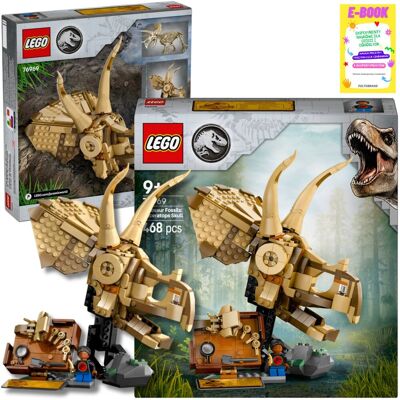 Jurassic World Szkielety dinozaurów: CzaszkaTriceratopsa 76969 LEGO PREZENT + EBOOK Jurassic World Szkielety dinozaurów: CzaszkaTriceratopsa 76969 LEGO PREZENT + EBOOK