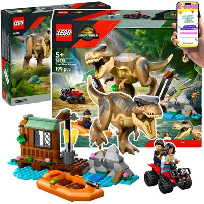 Jurassic World Ucieczka z T-Rexem (76975) Zestaw kreatywny z dinozaurem – LEGO PREZENT DLA DZIECKA 5+ EBOOK Jurassic World Ucieczka z T-Rexem (76975) Zestaw kreatywny z dinozaurem – LEGO PREZENT DLA DZIECKA 5+ EBOOK