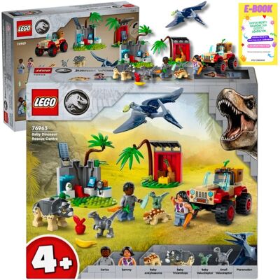 Lego JURRASIC WORLD Centrum Ratunkowe 76963 KLOCKI PREZENT + EBOOK Lego JURRASIC WORLD Centrum Ratunkowe 76963 KLOCKI PREZENT + EBOOK