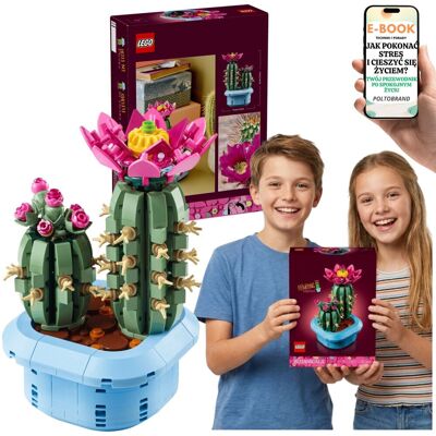 KAKTUS 11509 LEGO Botanicals Dekoracja Pokoju Prezent Dla Córki Wnuczki + E-BOOK-1 KAKTUS 11509 LEGO Botanicals Dekoracja Pokoju Prezent Dla Córki Wnuczki + E-BOOK-1
