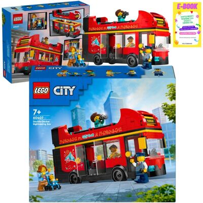 Lego KLOCKI CITY - Czerwony Piętrowy Autokar (60407) KLOCKI PREZENT + EBOOK Lego KLOCKI CITY - Czerwony Piętrowy Autokar (60407) KLOCKI PREZENT + EBOOK