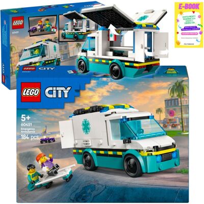 Lego KLOCKI CITY - Karetka Pogotowia (60451) KLOCKI PREZENT + EBOOK Lego KLOCKI CITY - Karetka Pogotowia (60451) KLOCKI PREZENT + EBOOK