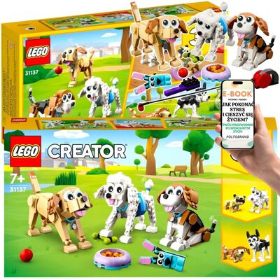 Lego KLOCKI CREATOR 3w1 PREZENT DLA DZIECKA - 31137 Urocze Psiaki, Pieski, Psy + EBOOK-1 Lego KLOCKI CREATOR 3w1 PREZENT DLA DZIECKA - 31137 Urocze Psiaki, Pieski, Psy + EBOOK-1